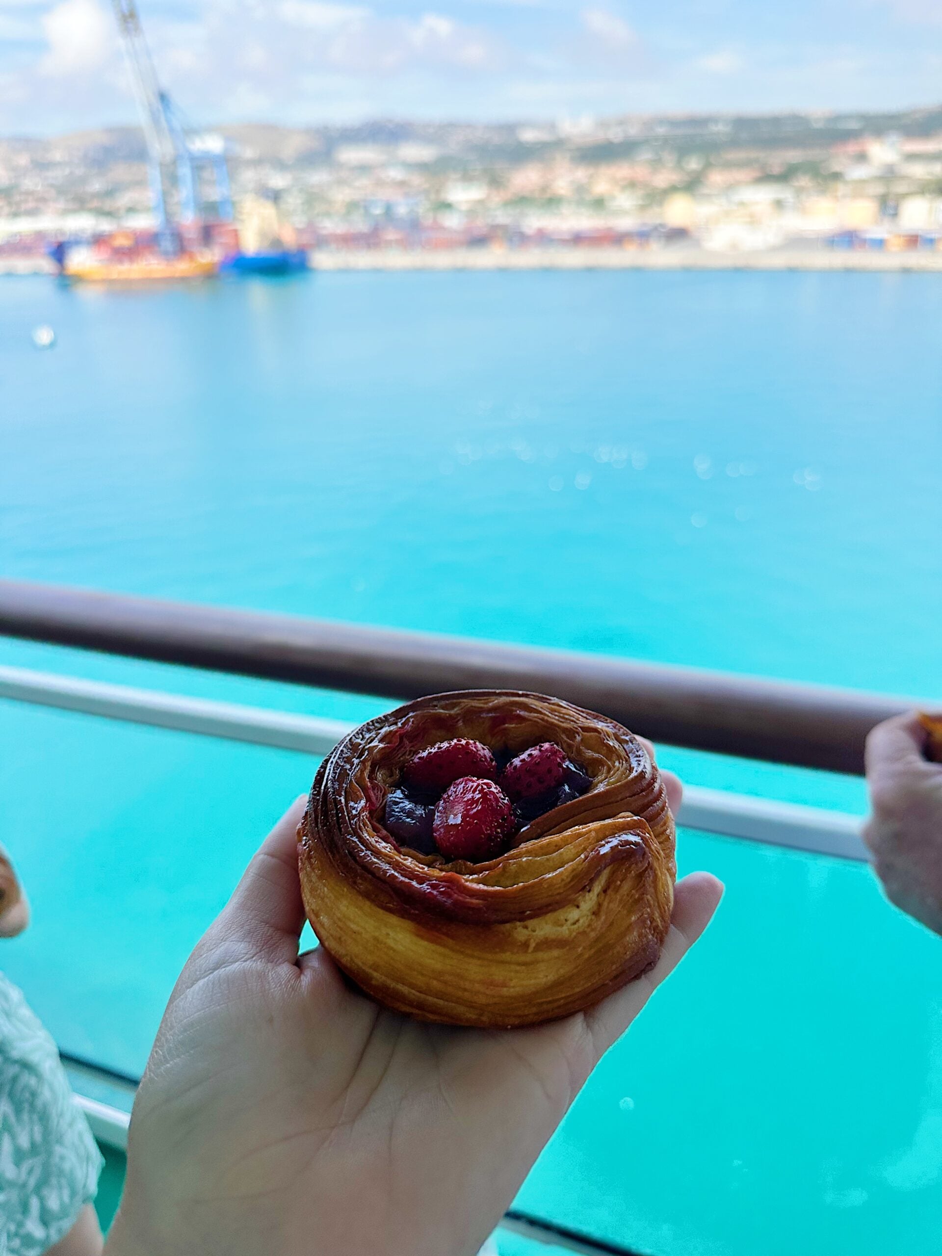 Pastry on the cruise ship