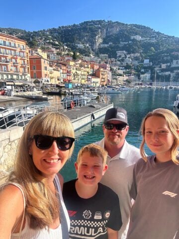 Villefranche with the family