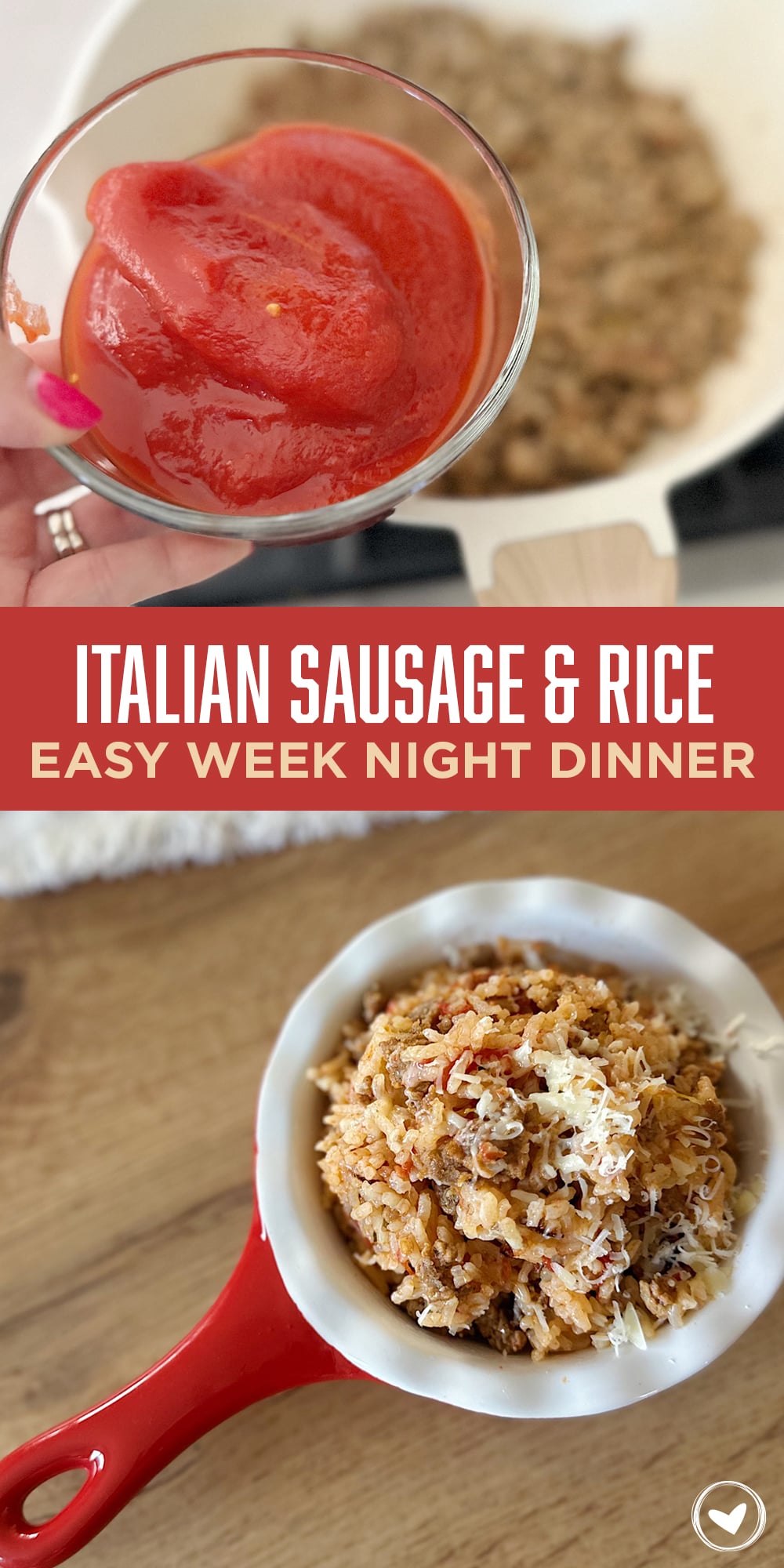 Easy Italian Sausage and Rice Weeknight Dinner