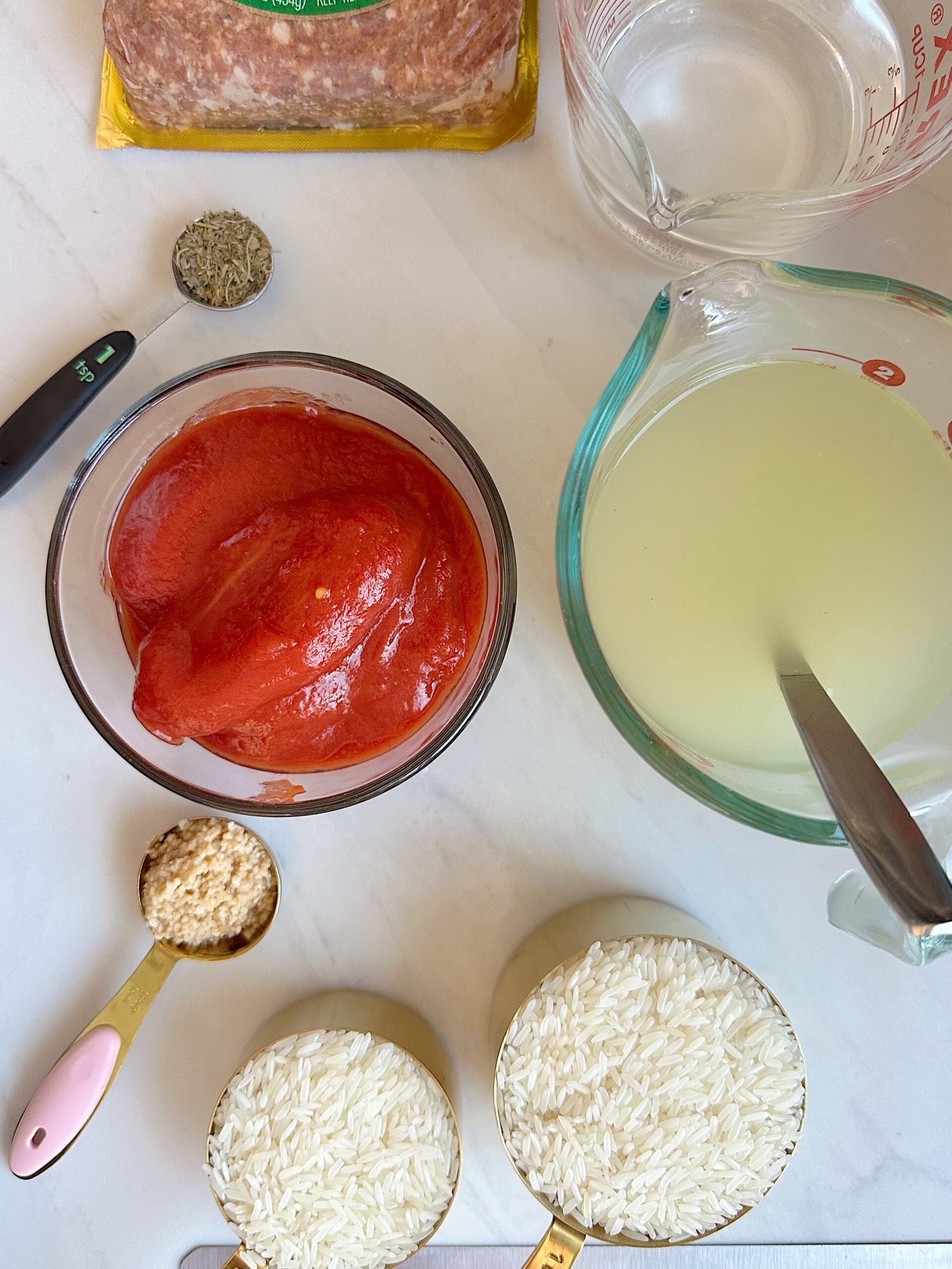 Ingredients for dish
