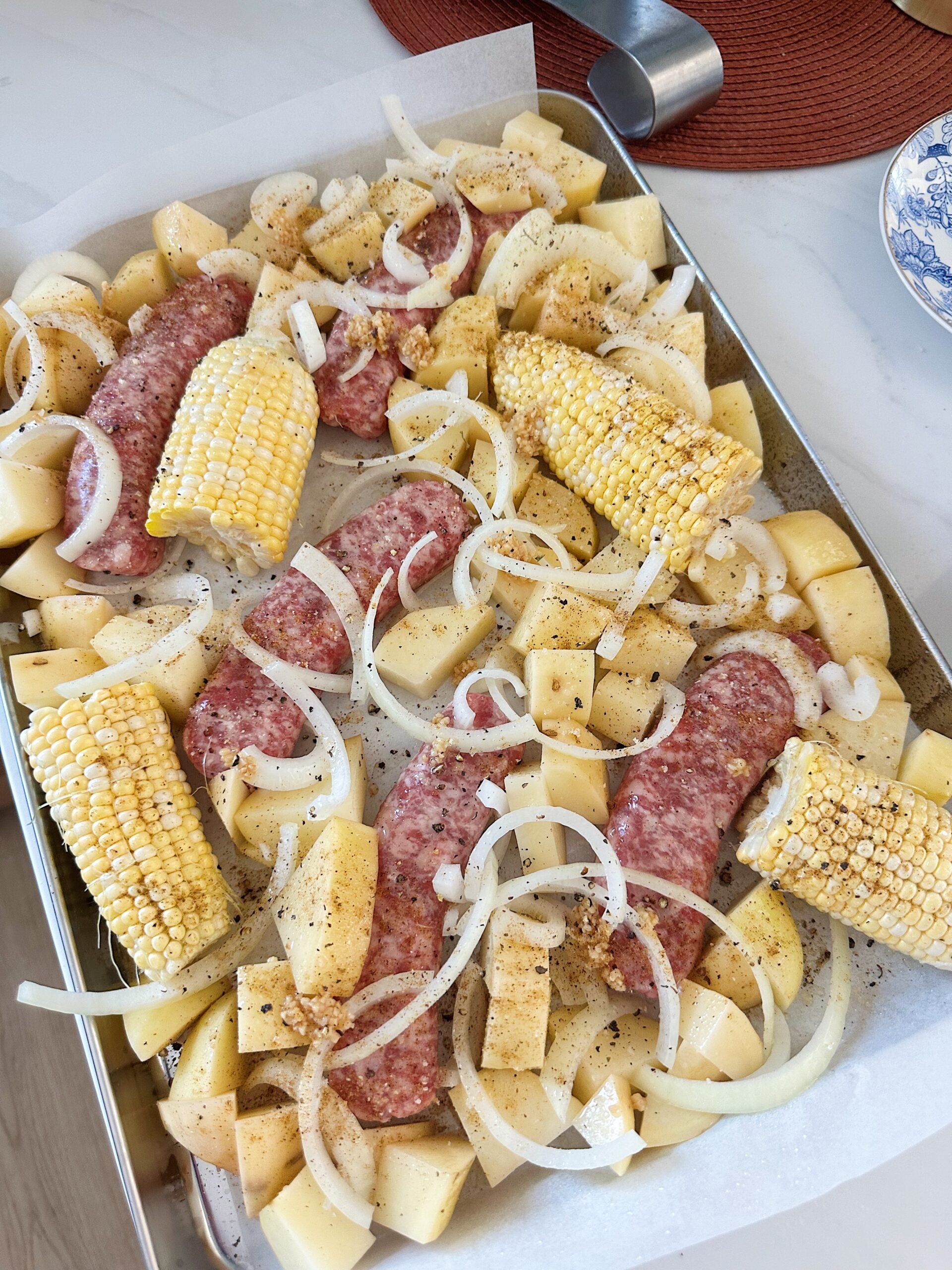 assemble the sheet pan