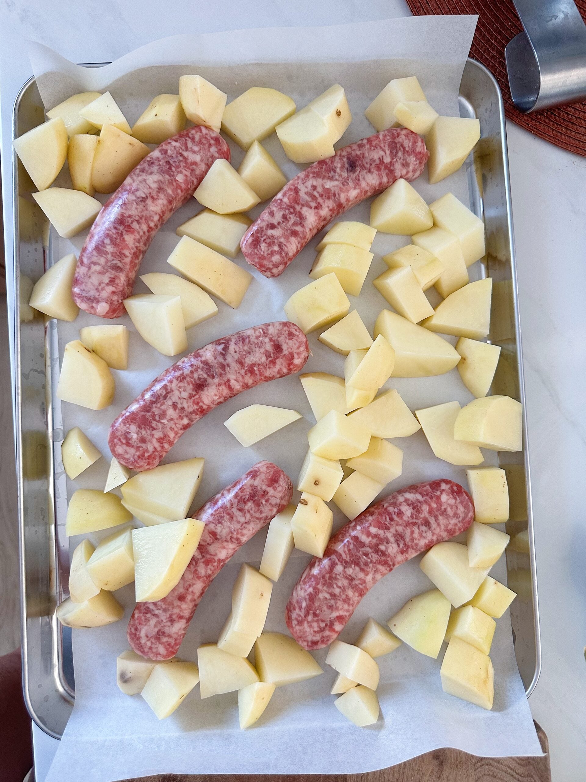 brats and potatoes