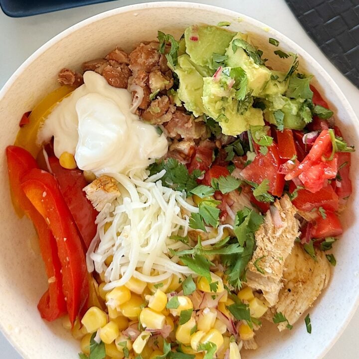 Chipotle burrito bowls at home