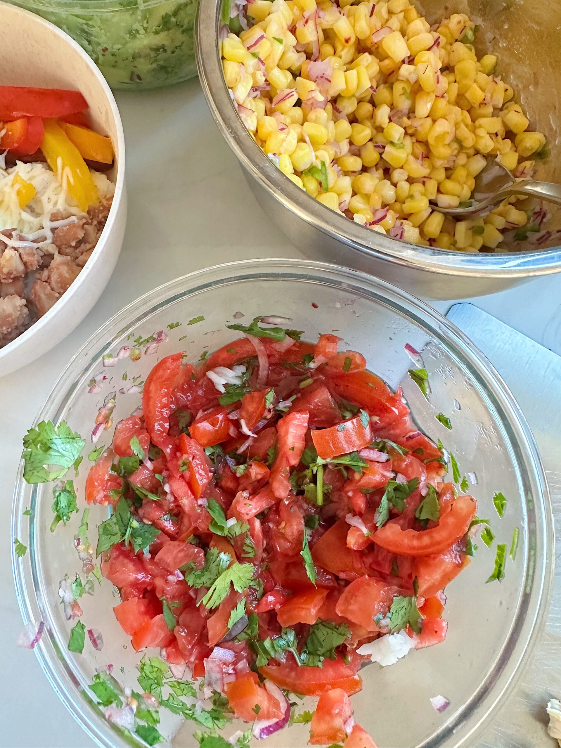 fresh made salsa at home